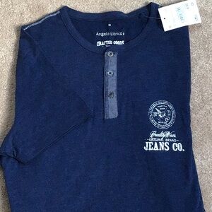 Men's new Henley cotton Shirt